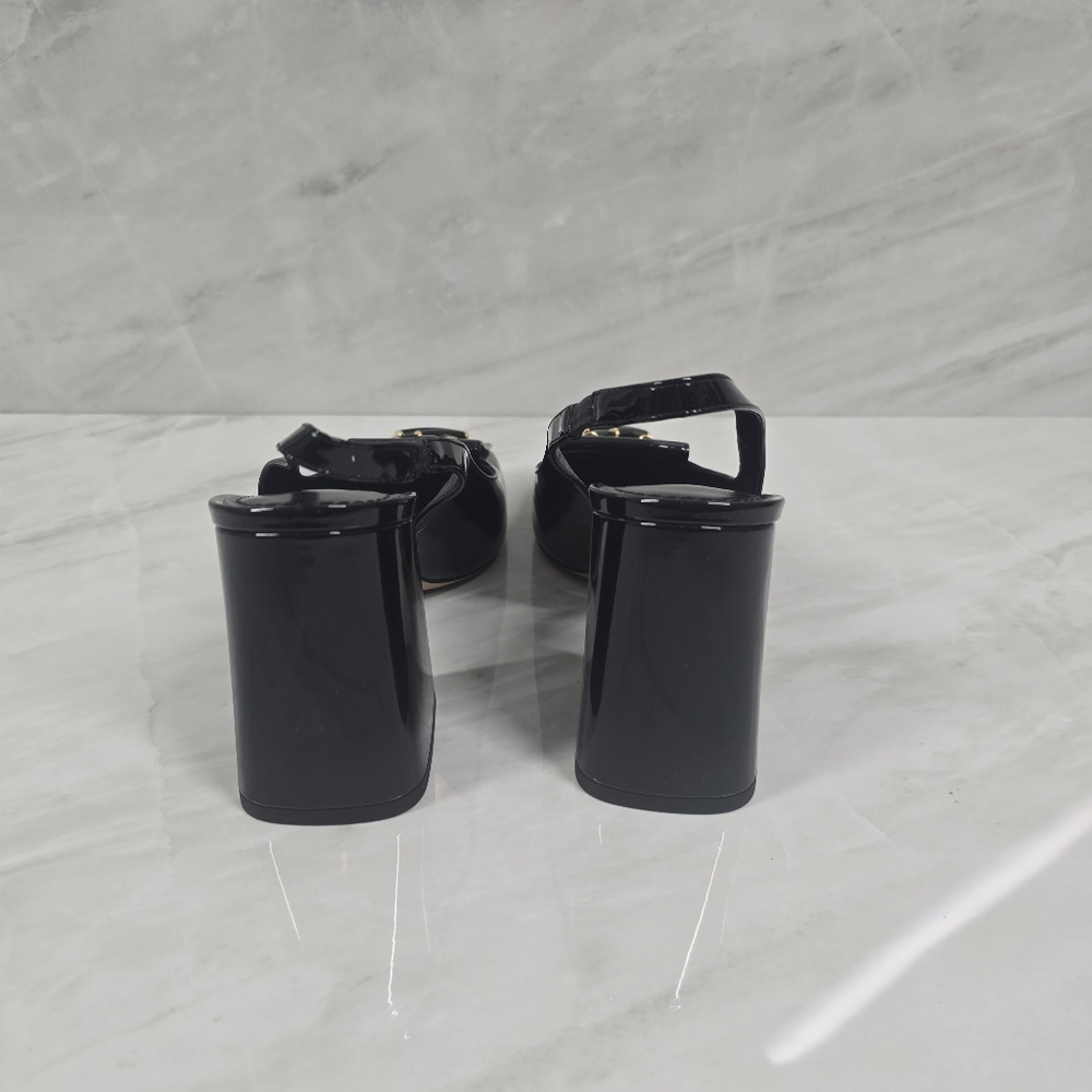 Louis Vuitton Black Patent Leather Shaker Heels - Picture 6 of 10